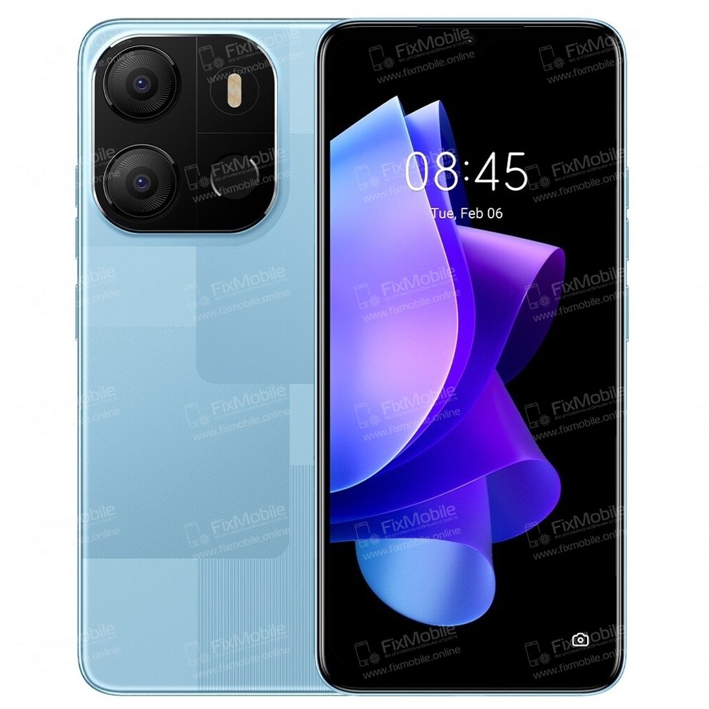 Контейнер SIM для Tecno POP 7 (черный)