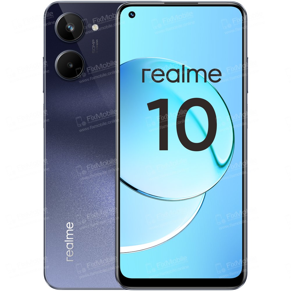 Шлейф для Realme 10 4G плата на системный разъем/разъем гарнитуры/микрофон премиум