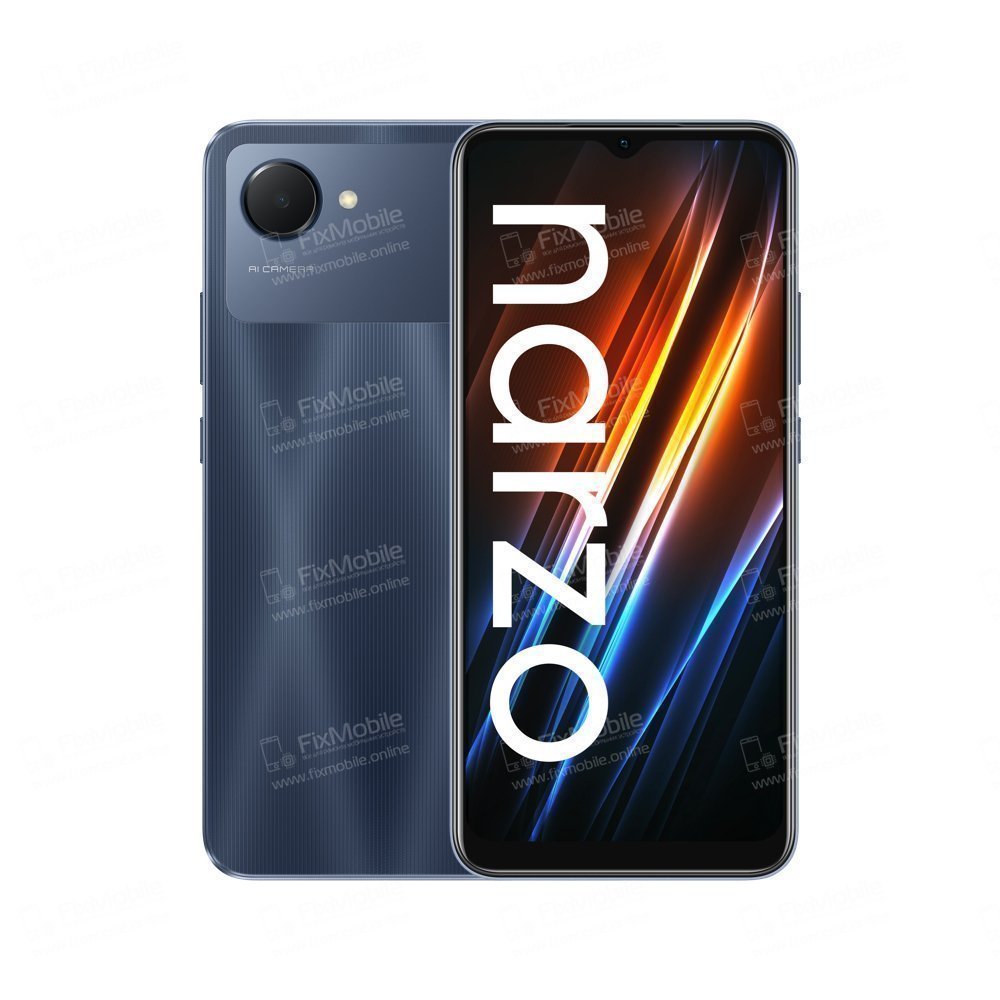Контейнер SIM для Realme Narzo 50i Prime (голубой)