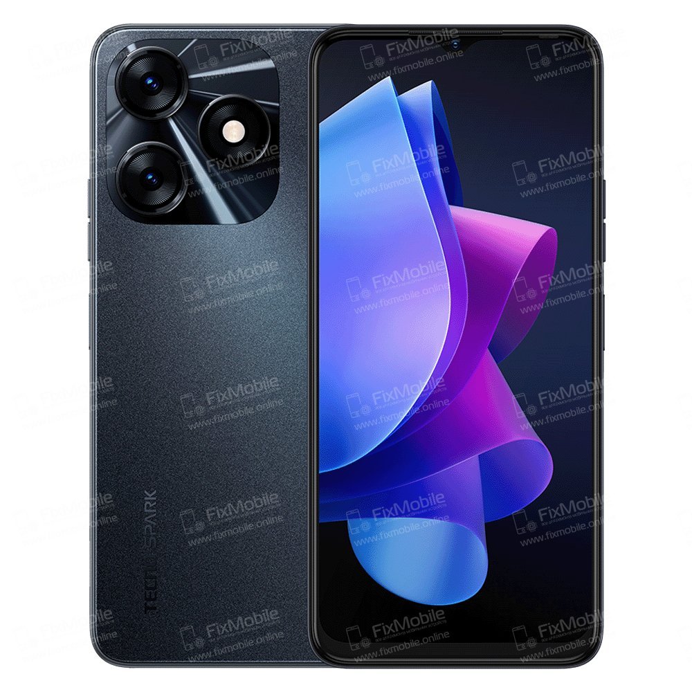 Контейнер SIM для Tecno Spark 10 4G (черный)