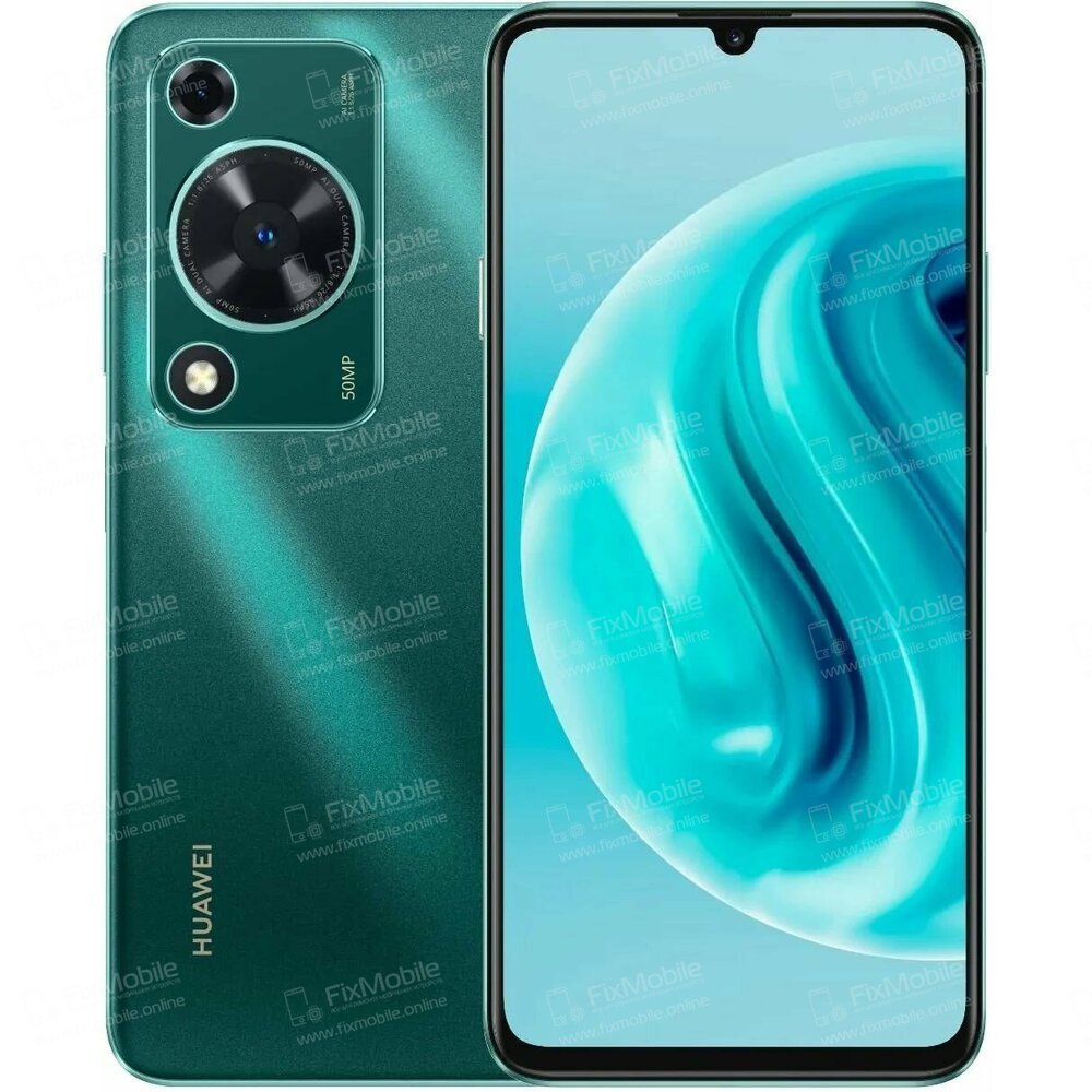 Стекло для Huawei Nova Y72 в сборе с OCA пленкой (черное)