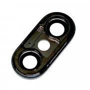 Стекло камеры в сборе с рамкой для Apple iPhone X (черное) — 3