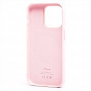 Чехол-накладка Silicone Case SafeMag с анимацией для Apple iPhone 14 Pro (розовый мел) — 2