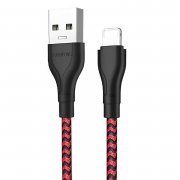 Кабель Borofone BX39 Beneficial для Apple (USB - Lightning) красно-черный