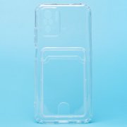 Чехол-накладка - SC276 с картхолдером для Xiaomi Redmi Note 10S (прозрачная) (210435) — 1