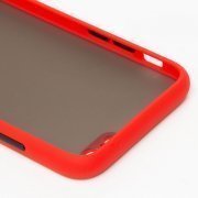 Чехол-накладка - PC041 для Apple iPhone 6S (черно-красная) — 2