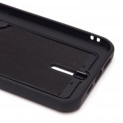 Чехол-накладка - SC304 с картхолдером для Apple iPhone 14 Pro Max (черная) — 3