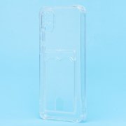 Чехол-накладка - SC276 с картхолдером для Samsung Galaxy A05 (A055F) (прозрачная) — 2