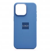 Чехол-накладка ORG Silicone Case SafeMag с анимацией для Apple iPhone 15 Pro Max (зимне-голубой) — 1