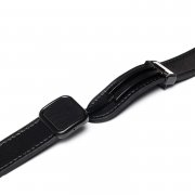 Ремешок - ApW38 Square buckle Apple Watch 38 mm экокожа (черный) — 2