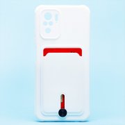 Чехол-накладка - SC304 с картхолдером для Xiaomi Redmi Note 10S (208779) (белая) — 1