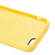 Чехол-накладка Soft Touch для Apple iPhone 6 (желтая) — 3