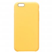 Чехол-накладка Soft Touch для Apple iPhone 6 (желтая) — 1