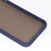 Чехол-накладка для Apple iPhone SE 2020 (черно-фиолетовая) — 3