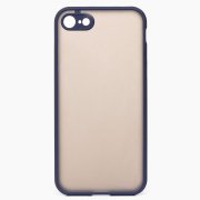 Чехол-накладка для Apple iPhone SE 2020 (черно-фиолетовая) — 1