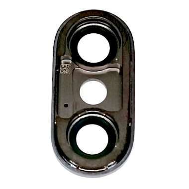 Стекло камеры в сборе с рамкой для Apple iPhone X (черное) — 4