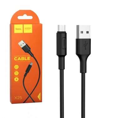 Кабель HOCO X25 (USB - micro-USB) черный &mdash; 1