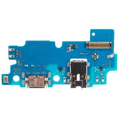 Шлейф для Samsung Galaxy A20 (A205F) плата на разъем зарядки/разъем гарнитуры/микрофон — 1