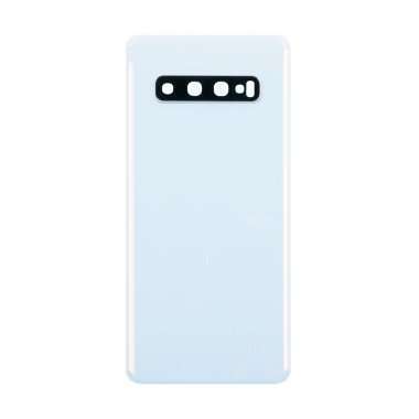 Задняя крышка для Samsung Galaxy S10 (G973F) (белая) Премиум &mdash; 2