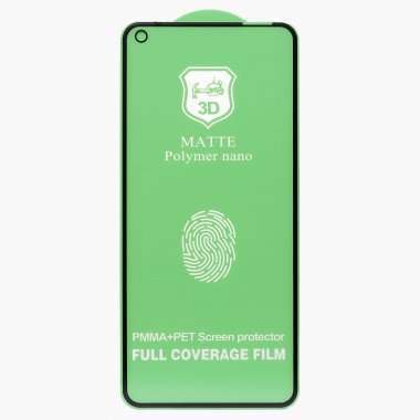 Защитная плёнка силиконовая для Huawei Honor 30 матовая (черная) Премиум &mdash; 1