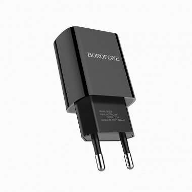 Сетевое зарядное устройство Borofone BA20A Sharp USB с кабелем micro-USB (черное) &mdash; 7