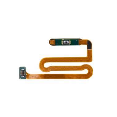 Шлейф для Samsung Galaxy A12s (A127F) + сканер отпечатка пальца (черный) — 2