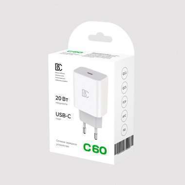 Сетевое зарядное устройство BC C60 Type-C (белое) — 2