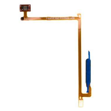 Шлейф для Vivo Y31 2021 + сканер отпечатка пальца (черный) — 2