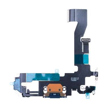 Шлейф для Apple iPhone 12 на разъем зарядки/микрофон (синий) Премиум &mdash; 2