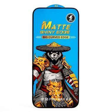 Защитное стекло Matte 3D для Apple iPhone 16 Pro Max (черное) &mdash; 1